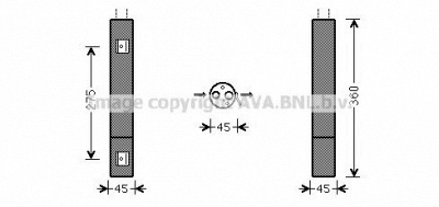 AVA QUALITY COOLING msd665 -  Осушитель, кондиционер